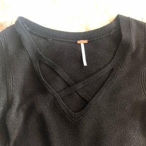Free people black sweater